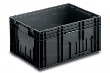 Пластиковый контейнер антистатический 600х400х280 мм "KLT ESD". фото 1