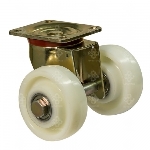 Великовантажні колеса і ролики з поліаміду (серія 45). Колеса подвійні збільшеної міцності "MEDIUM TOP SPECIAL" з поворотною опорою і кріпильною площадкою