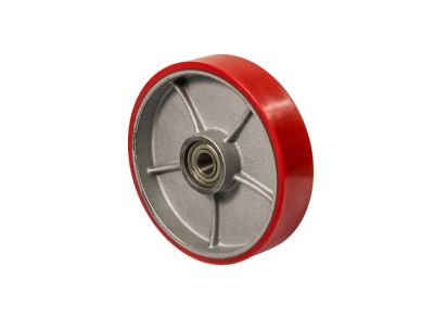 Колесо для роклы чугун/полиуретан с шариковым подшипником (Серия 55)