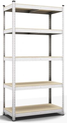 Стеллаж металлический оцинкованный Бюджет ДСП