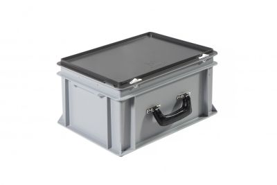 Пластиковый кейс с одной усиленной ручкой 400х300х235 мм