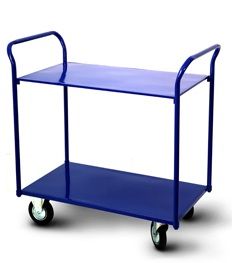 Полочная тележка на 2 полки с двумя ручками. Модель ТП-2