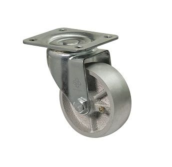 Колесо из чугуна поворотное с крепежной площадкой "Medium"