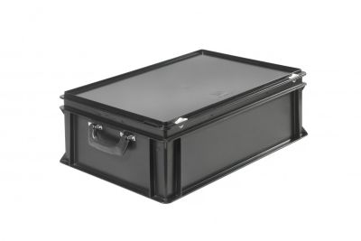 Пластиковый кейс антистатический с двумя усиленными ручками 600х400х235 мм
