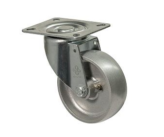 Колесо алюминиевое термостойкое поворотное с площадкой 