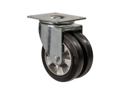 Колесо усиленное сдвоенное поворотное с площадкой "Twin Medium" 