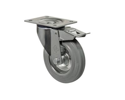 Колесо поворотное с площадкой и тормозом