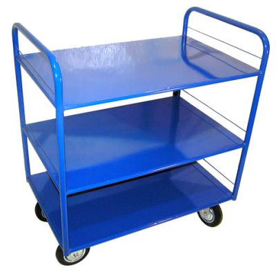 Полочная тележка на 3 полки с двумя ручками. Модель ТП-3