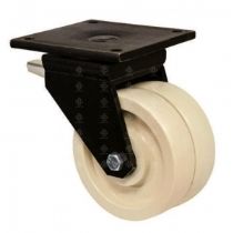 Колесо поворотное сдвоенное с тормозом 