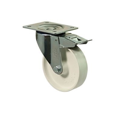 Колесо поворотное с площадкой и тормозом