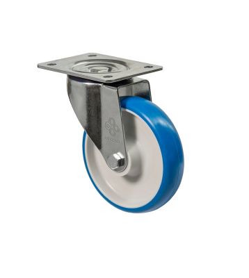 Колесо с поворотной опорой и площадкой