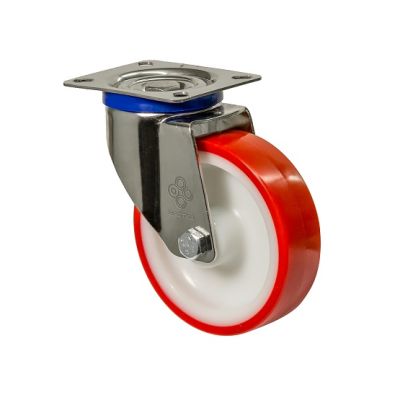 Колесо поворотное с площадкой из нержавеющей стали