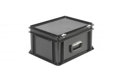 Пластиковый кейс антистатический с одной ручкой 400х300х235 мм