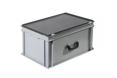 Пластиковый кейс с одной усиленной ручкой 600х400х340 мм