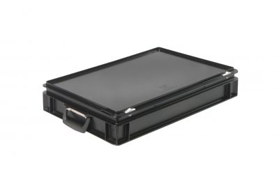 Пластиковый кейс антистатический с двумя ручками 600х400х132 мм