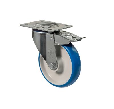 Колесо поворотное с площадкой и тормозом 