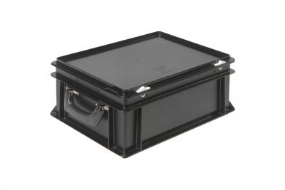 Пластиковый кейс антистатический с двумя ручками 400х300х185 мм