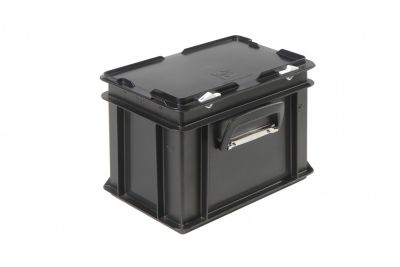 Пластиковый кейс антистатический с одной ручкой 300х200х230 мм