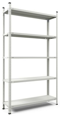 Стеллаж крашеный Атлант с металлическими полками