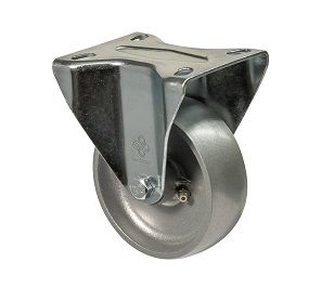 Колесо алюминиевое термостойкое с неповоротной опорой и площадкой