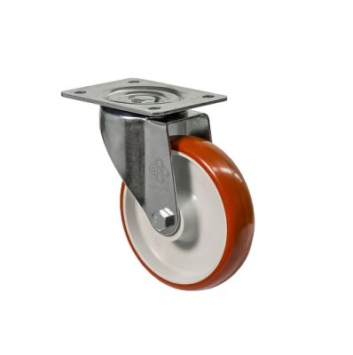 Колесо с поворотной опорой и площадкой 