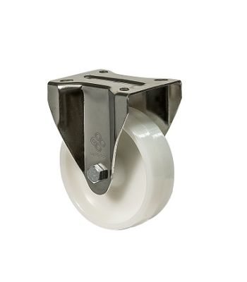 Колесо неповоротное с площадкой из нержавеющей стали