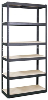 Стеллаж металлический крашенный Бюджет МДФ 