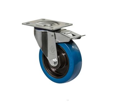 Колесо поворотное с площадкой и тормозом