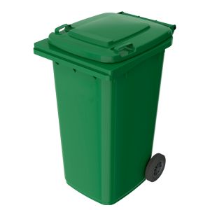 Пластиковый мусорный бак на колесах, 240 л