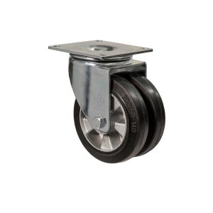 Колесо усиленное сдвоенное поворотное с площадкой "Twin Medium" 