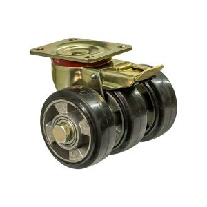Колесо тройное поворотное с площадкой и тормозом "Medium Top Special 3"