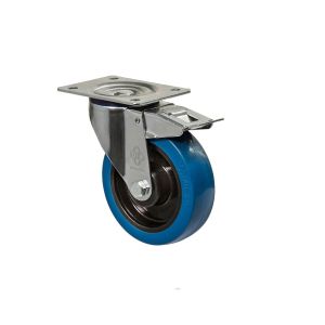 Колесо поворотное с площадкой и тормозом